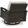 image:imageSignature Design by Ashley Outdoor Swivel Chairs Set of 2 Resin Wicker