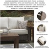 image:imageSignature Design by Ashley Paradise Trail Outdoor Swivel Upholstered Lounge Chair with All Weather Cushion Set of 2 Cleanable Performance Fabric BeigeDark Brown