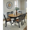 image:imageSignature Design by Ashley Phillinger Farmhouse Dining Chair Set of 2 Black amp Medium Brown