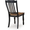image:imageSignature Design by Ashley Phillinger Farmhouse Dining Chair Set of 2 Black amp Medium Brown