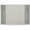 image:imageSignature Design by Ashley Seton Creek Casual Nuvella Weather Resistant Fabric Resin Wicker Swivel Outdoor Bar Height Bar Stool with Cushion Footrest and Armrest Set of 2 Beige amp Light GrayOutdoor Ottoman with Cushion