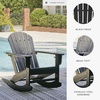 image:imageSignature Design by Ashley Sundown Treasure HDPE Patio Rocking Chair WhiteBlack