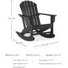 image:imageSignature Design by Ashley Sundown Treasure HDPE Patio Rocking Chair WhiteBlack