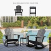 image:imageSignature Design by Ashley Sundown Treasure HDPE Patio Rocking Chair WhiteBlack
