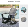 image:imageSignature Design by Ashley Sundown Treasure HDPE Patio Rocking Chair WhiteBlack