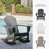 image:imageSignature Design by Ashley Sundown Treasure HDPE Patio Rocking Chair WhiteBlack