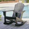 image:imageSignature Design by Ashley Sundown Treasure HDPE Patio Rocking Chair WhiteBlack