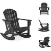 image:imageSignature Design by Ashley Sundown Treasure HDPE Patio Rocking Chair WhiteBlack