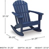 image:imageSignature Design by Ashley Sundown Treasure HDPE Patio Rocking Chair WhiteBlue