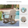 image:imageSignature Design by Ashley Sundown Treasure HDPE Patio Rocking Chair WhiteLight Brown