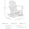 image:imageSignature Design by Ashley Sundown Treasure HDPE Patio Rocking Chair WhiteWhite