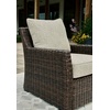 image:imageSignature Design by Ashley Wicker Patio Lounge Chair Brown Deck ArmchairLounge Chair
