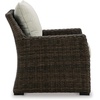 image:imageSignature Design by Ashley Wicker Patio Lounge Chair Brown Deck ArmchairLounge Chair