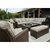 image:imageSignature Design by Ashley Wicker Patio Lounge Chair Brown Deck ArmchairLounge Chair