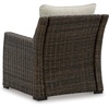 image:imageSignature Design by Ashley Wicker Patio Lounge Chair Brown Deck ArmchairLounge Chair