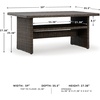 image:imageSignature Design by Ashley Wicker Patio Lounge Chair Brown Deck ArmchairMulti Use Table