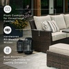 image:imageSignature Design by Ashley Wicker Patio Lounge Chair Brown Deck ArmchairSectional and Bench