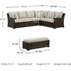 image:imageSignature Design by Ashley Wicker Patio Lounge Chair Brown Deck ArmchairSectional and Bench
