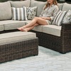 image:imageSignature Design by Ashley Wicker Patio Lounge Chair Brown Deck ArmchairSectional and Bench
