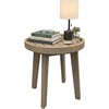 image:imageSignature Design by Ashley 1Piece Wicker Adirondack Chair BeigeEnd Table