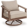 image:imageSignature Design by Ashley 1Piece Wicker Swivel Lounge Chair Gray