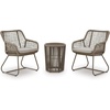 image:imageSignature Design by Ashley 3Piece Outdoor Patio Furniture Set Beige