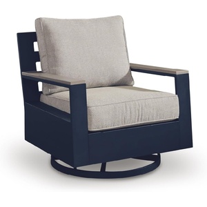 image:imageSignature Design by Ashley 1Piece HDPE Outdoor Swivel Glider Chair Navy