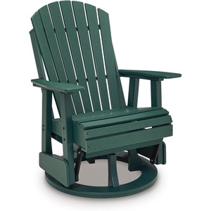 image:imageSignature Design by Ashley Adirondack Outdoor Swivel Glider Chair Green