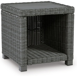 image:imageSignature Design by Ashley Elite Park Outdoor Bench with Foam Cushion Nuvella Weather Resistant Fabric Rust Free Aluminum Frame 54 W x 17 D x 165 H GrayEnd