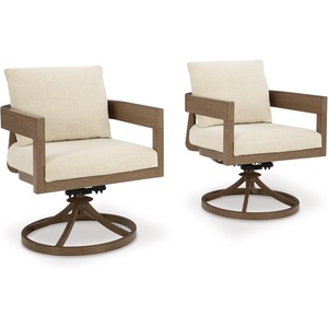 image:imageSignature Design by Ashley Outdoor Swivel Dining Chairs Set of 2