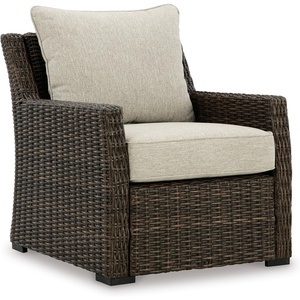 image:imageSignature Design by Ashley Wicker Patio Lounge Chair Brown Deck ArmchairLounge Chair