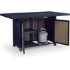 image:imageSignature Design by Ashley 1Piece Outdoor Bar Table with Fire Pit BlueOutdoor Bar Table with Fire Pit