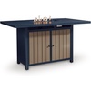 image:imageSignature Design by Ashley 1Piece Outdoor Bar Table with Fire Pit BlueOutdoor Bar Table with Fire Pit