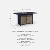 image:imageSignature Design by Ashley 1Piece Outdoor Bar Table with Fire Pit BlueOutdoor Bar Table with Fire Pit