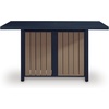 image:imageSignature Design by Ashley 1Piece Outdoor Bar Table with Fire Pit BlueOutdoor Bar Table with Fire Pit