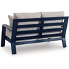 image:imageSignature Design by Ashley 1Piece Outdoor Bar Table with Fire Pit BlueOutdoor Loveseat with Cushion