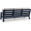 image:imageSignature Design by Ashley 1Piece Outdoor Bar Table with Fire Pit BlueOutdoor Sofa with Cushion