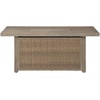 image:imageSignature Design by Ashley Beachcroft Casual Weather and Rust Resistant BatteryOperated Outdoor Fire Pit Table with Adjustable Flame Control and Protective Cover Black amp Light GrayBeige
