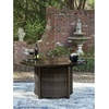image:imageSignature Design by Ashley Outdoor Fire Pit Table Round Wicker Propane