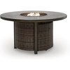 image:imageSignature Design by Ashley Outdoor Fire Pit Table Round Wicker Propane