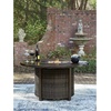 image:imageSignature Design by Ashley Outdoor Fire Pit Table Round Wicker Propane