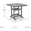 image:imageSignature Design by Ashley 1Piece Outdoor Counter Height Table Gray