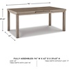 image:imageSignature Design by Ashley Beach Front Contemporary Outdoor Dining Extension Table Light BrownDining Table
