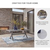 image:imageSignature Design by Ashley Dillon Beach Outdoor Dining Table AllWeather Aluminum for Patio Backyard and Garden Gatherings Rectangular Design Gray 71 Inch