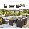 image:imageSignature Design by Ashley Outdoor Easy Isle MultiUse Resin Wicker Patio Table Dark Brown