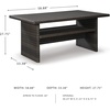 image:imageSignature Design by Ashley Outdoor Easy Isle MultiUse Resin Wicker Patio Table Dark Brown