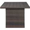 image:imageSignature Design by Ashley Outdoor Easy Isle MultiUse Resin Wicker Patio Table Dark Brown