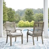 image:imageSignature Design by Ashley Patio Dining Table Sintered Stone 84 inOutdoor Arm Chair with Cushion Set of 2