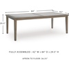 image:imageSignature Design by Ashley Patio Dining Table Sintered Stone 84 inOutdoor Dining Table