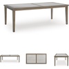 image:imageSignature Design by Ashley Patio Dining Table Sintered Stone 84 inOutdoor Dining Table